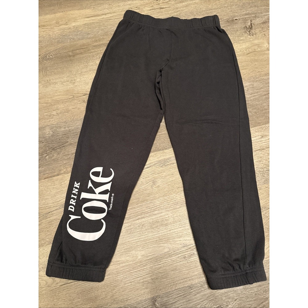 Drink Coke gray jogger sweatpants size large women's
